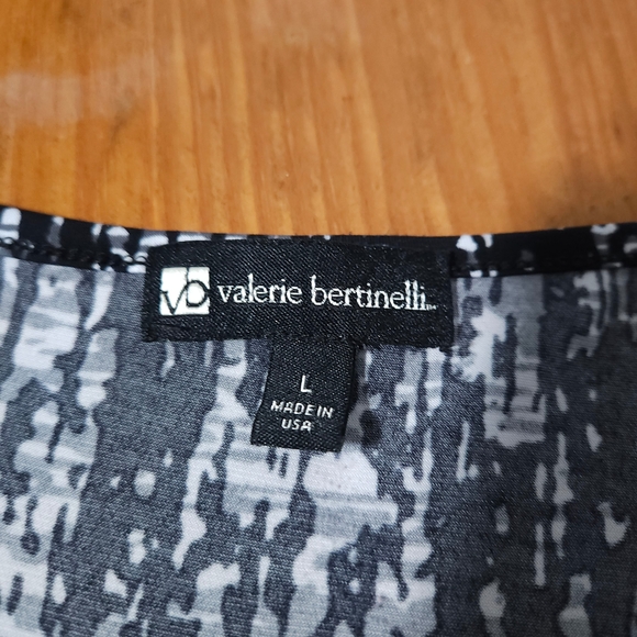 Valerie Bertinelli EUC Women's Black and White Sleeveless Top • Size L - Picture 5 of 8